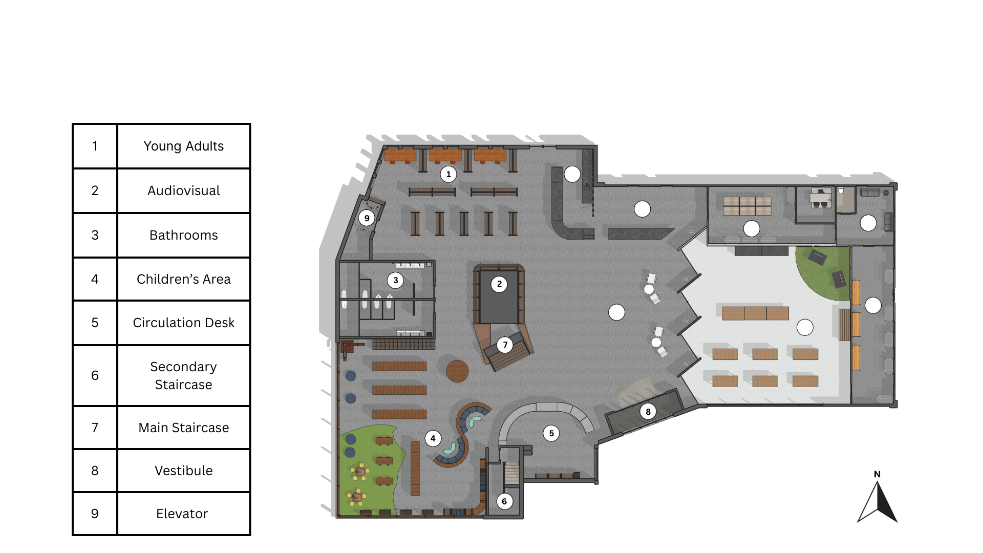 West Wing Room Layout