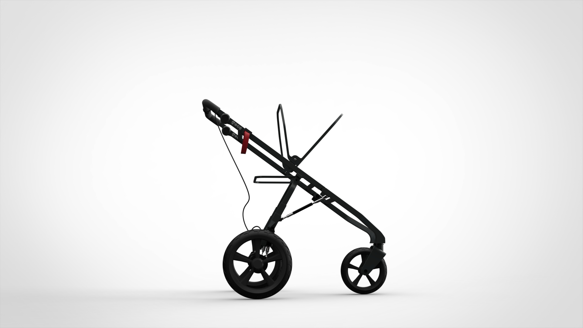 Stroller Side View Collapsed